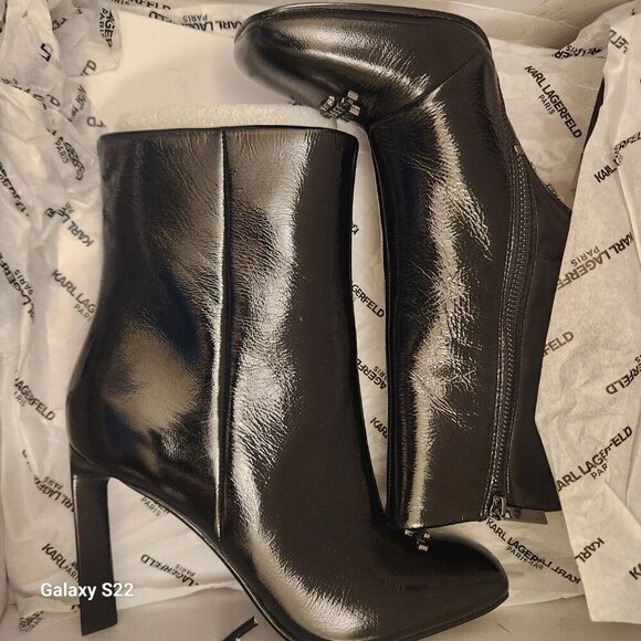 KARL LAGERFELD Women's Vica-Heeled Bootie Ankle Boots. NIB. Size 5.5 - Picture 13 of 14